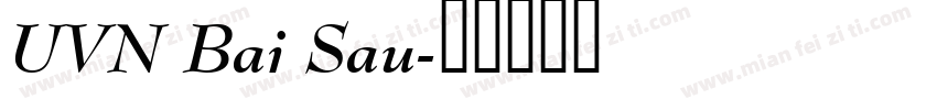 UVN Bai Sau字体转换